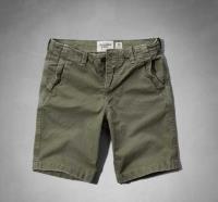 heren abercrombie and fitch casual shorts donker-olijfgroen Shop Almere Stad mbxxz276